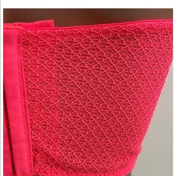 💕New! Victoria's Secret Dream Angels Lace Corset Bra Neon Pink NWT - Picture 6 of 9
